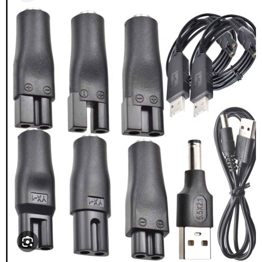 10 PCS Power Cord 5V Replacement Charger USB Adapter For Hair, Beard Trimmer